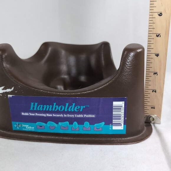 Hamholder Vintage Brown Plastic June Tailor JT-315 Ham Holder Pressing Aid Mold - Picture 9 of 9